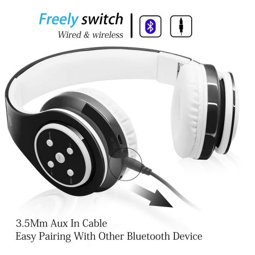  [아마존 핫딜]  [아마존핫딜]OXENDURE Kabellose Bluetooth Faltbare Kopfhoerer fuer Kinder Jugendliche Leicht tragbare Headset mit Mikrofon Sportkopfhoerer Hi-Fi Audio Lautstarkebeschankung Over Ear Stereo Buegelkopfhoerer,