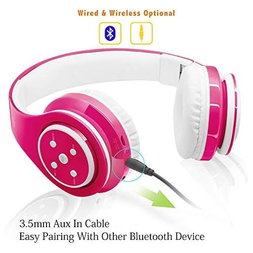  [아마존 핫딜]  [아마존핫딜]OXENDURE Kabellose Bluetooth Faltbare Kopfhoerer fuer Kinder Jugendliche Leicht tragbare Headset mit Mikrofon Sportkopfhoerer Hi-Fi Audio Lautstarkebeschankung Over Ear Stereo Buegelkopfhoerer.R