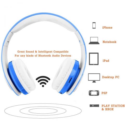  [아마존 핫딜]  [아마존핫딜]OXENDURE Kabellose Bluetooth Kopfhoerer fuer Kinder Jugendliche ab 5 Kabelloser Kopfhoerer over Ear mit Lautstarkebegrenzung inkl. Radio on Ear drahtloser faltbarer Kopfhoerer mit Mikrofon Hifi