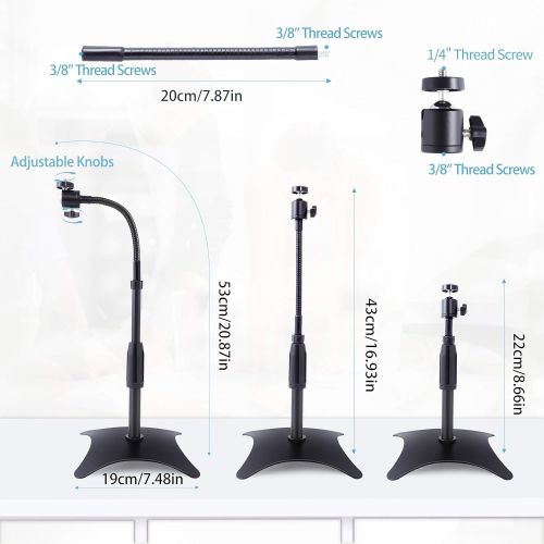  OXENDURE Webcam Stand Camera Stand with Anti-Tipping Weighted Base,for Logitech Webcam C925e C922x C922 C930e C930 C920 C615,GoPro Hero 8/7/6/5,Arlo Ultra/Pro/Pro 2/Pro 3/Brio 4K,D