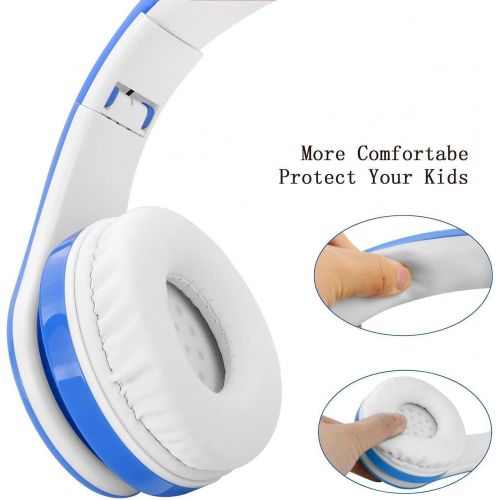  [아마존베스트]OXENDURE Wireless Bluetooth Headphones for Children & Teenagers from 5 Years - Wireless Over Ear Headphones with Volume Limit Including Radio - On-Ear Wireless Foldable Headphones with Micr