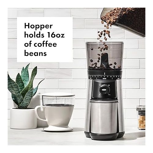 옥소 OXO Brew Conical Burr Coffee Grinder , Silver