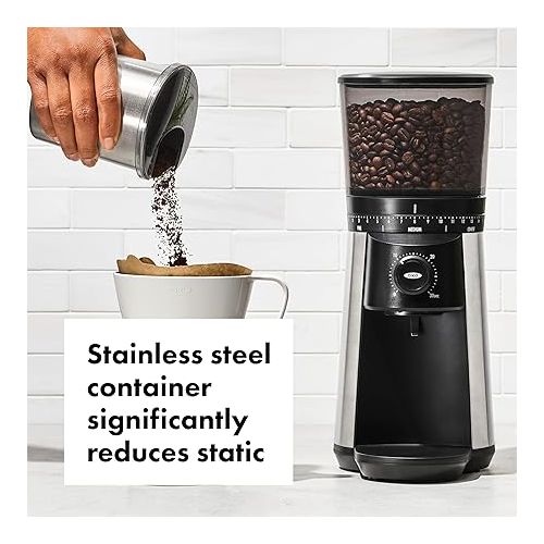 옥소 OXO Brew Conical Burr Coffee Grinder , Silver