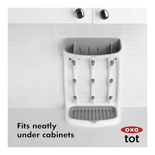 옥소 OXO Plastic Tot Space Saving Drying Rack For Kitchen