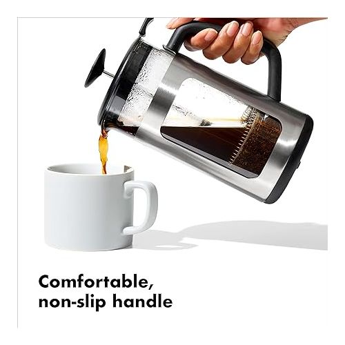 옥소 OXO Brew Stainless Steel French Press Coffee Maker - 32oz