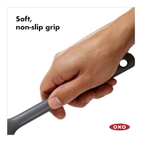 옥소 OXO Good Grips Silicone Everyday Flexible Turner, Peppercorn