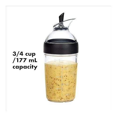 옥소 OXO Good Grips Little Salad Dressing Shaker - Black, Small