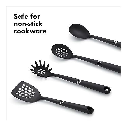 옥소 OXO Good Grips 4-Piece Nylon Tool Set, 2.3, Black