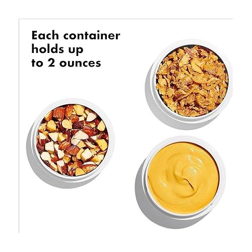 옥소 OXO Good Grips Prep & Go Leakproof Condiment Containers Reusable - 12 Pack