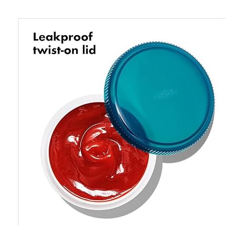 옥소 OXO Good Grips Prep & Go Leakproof Condiment Containers Reusable - 12 Pack
