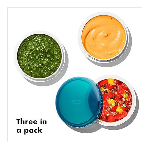 옥소 OXO Good Grips Prep & Go Leakproof Condiment Containers - 3 pack