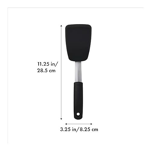 옥소 OXO Good Grips Small Silicone Flexible Turner Black