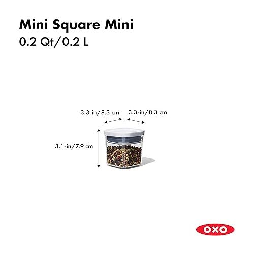 옥소 OXO Good Grips 4-Piece Mini POP Container Set, clear