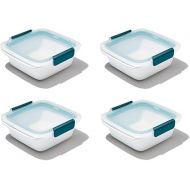 OXO Good Grips Prep & Go Sandwich Container 4.3 Cups/1.02 L - Leakproof Food Storage for Sandwiches & Leftovers, 4 Pack