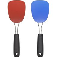 OXO Good Grips Nylon Flexible Turner Set, Red/Blue,10.65 x 3.15 x 2.45 inches