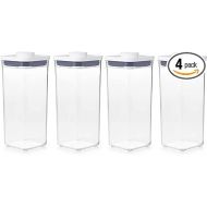 OXO Good Grips POP Container - Airtight Food Storage - 1.7 Qt Square (Pack of 4)