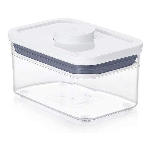 옥소 OXO Plastic Airtight Pop Containers Rectangle 3 Piece Set with Scoop