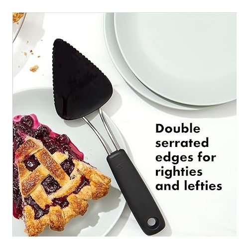 옥소 OXO Good Grips Black Nylon Flexible Pie Server (Pack of 1)