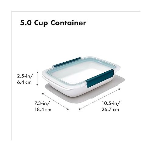 옥소 OXO Prep & Go 5-Cup Meal Container Leakproof Food Storage, 4 Pack