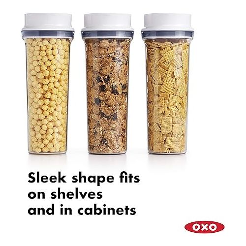 옥소 OXO Good Grips Airtight POP Large Cereal Dispenser (4.5 Qt) and OXO Good Grips 5.0 Qt POP Large Jar