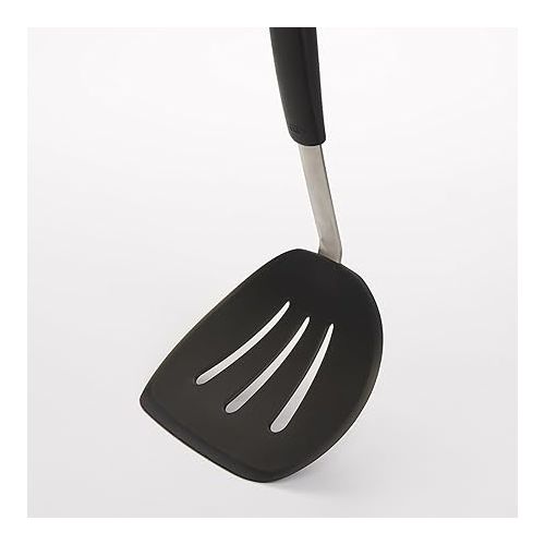 옥소 OXO Good Grips Silicone Flexible Pancake Turner, Black, One Size