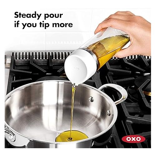 옥소 OXO Good Grips 12 oz Precision Pour Glass Oil Dispenser