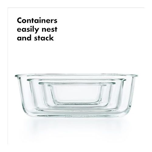 옥소 OXO Good Grips 16 Piece Glass Smart Seal Airtight Everyday Container Set