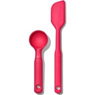 OXO Good Grips Medium Silicone Cookie Scoop & Small Spatula Set?, Medium Cookie Scoop & Small Spatula, Red