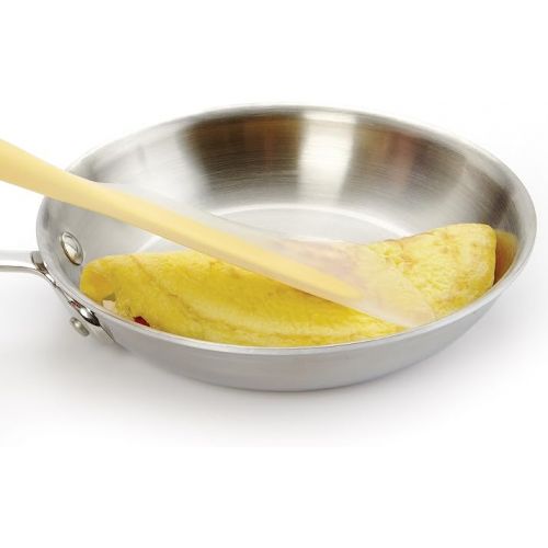 옥소 OXO Good Grips Flip and Fold Omelet Turner, Silicone, Clear/Yellow, Large