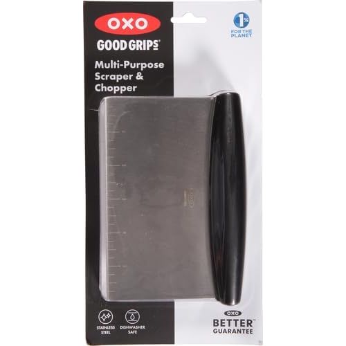 옥소 OXO Good Grips Stainless Steel Scraper & Chopper,Silver/Black