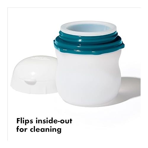 옥소 OXO Good Grips Prep & Go Leakproof Silicone Squeeze Bottle, White