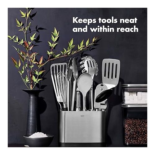 옥소 OXO Steel Piece Utensil Set, 15 PC, Stainless Steel