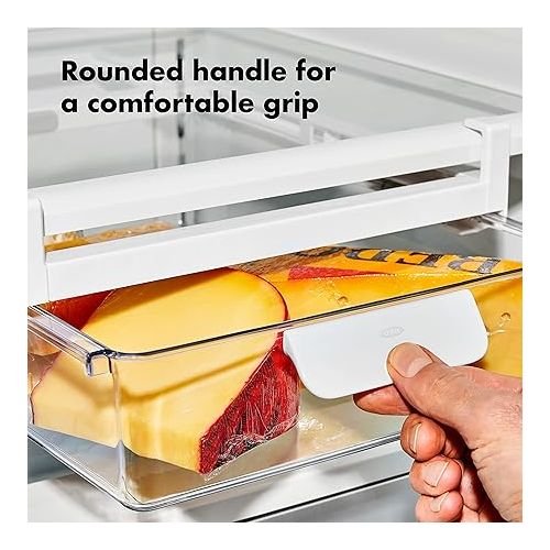 옥소 OXO Good Grips Fridge Undershelf Drawer 14 in - for Deli Meat, Cheese, Produce and More