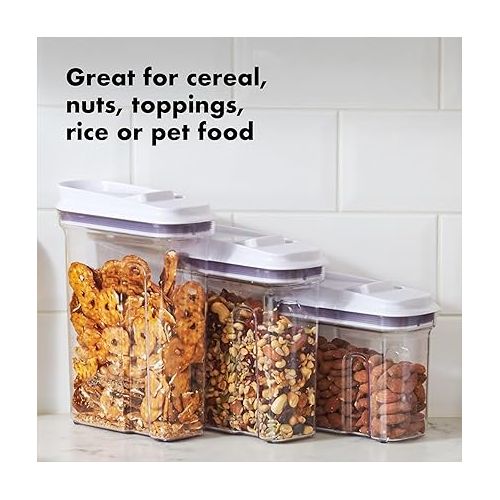 옥소 OXO Good Grips Airtight POP Large Cereal Dispenser (4.5 Qt),White