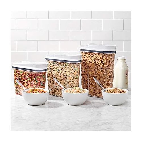 옥소 OXO Good Grips Airtight POP Large Cereal Dispenser (4.5 Qt),White