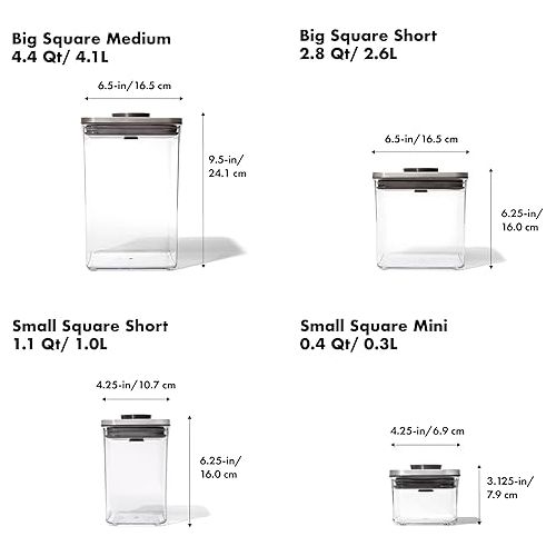 옥소 OXO SteeL 12-Piece POP Container Set