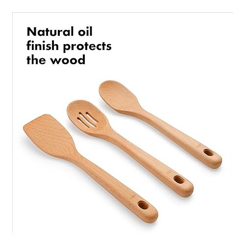 옥소 OXO Good Grips 3- Piece Wooden Utensil Set