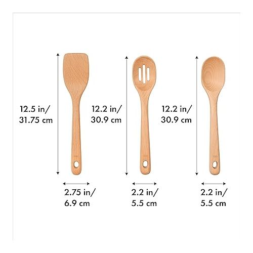 옥소 OXO Good Grips 3- Piece Wooden Utensil Set