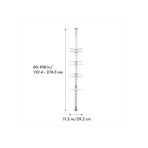 옥소 OXO Good Grips Quik-Extend Aluminum Pole Shower Caddy