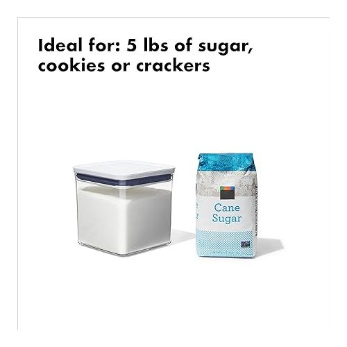 옥소 OXO Good Grips POP Container - Airtight Food Storage - 2.8 Qt for Rice, Sugar and More