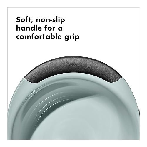 옥소 OXO Good Grips 3-Piece Plastic Mixing Bowl Set - Cadet Blue, Tower Gray, Jade, Small, Medium, Large