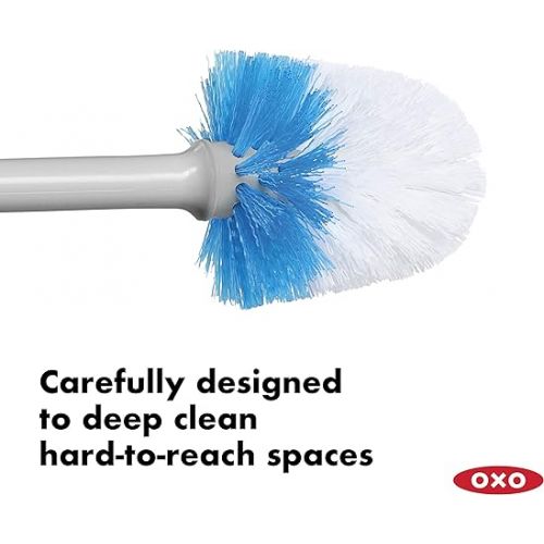 옥소 OXO Good Grips Compact Toilet Brush & Canister - Gray