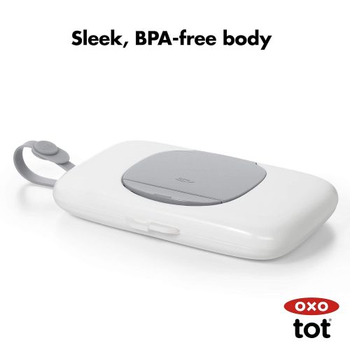 옥소 [아마존베스트]OXO Tot On-The-Go Wipes Dispenser, Gray