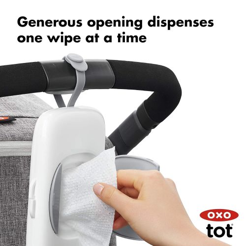 옥소 [아마존베스트]OXO Tot On-The-Go Wipes Dispenser, Gray