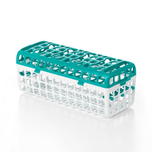 옥소 [아마존베스트]OXO Tot Dishwasher Basket for Bottle Parts & Accessories, Teal
