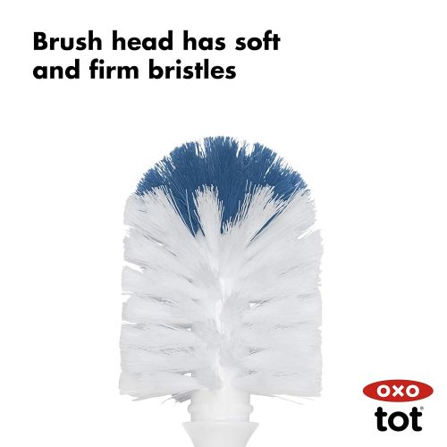 옥소 [아마존베스트]OXO Tot Bottle Brush with Nipple Cleaner and Stand, Navy