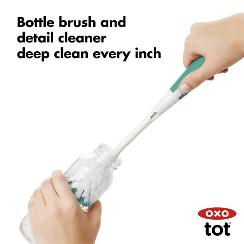 옥소 [아마존베스트]You purchased this item on May 2, 2019. OXO Tot On-The-Go Drying Rack with Bottle Brush, Teal