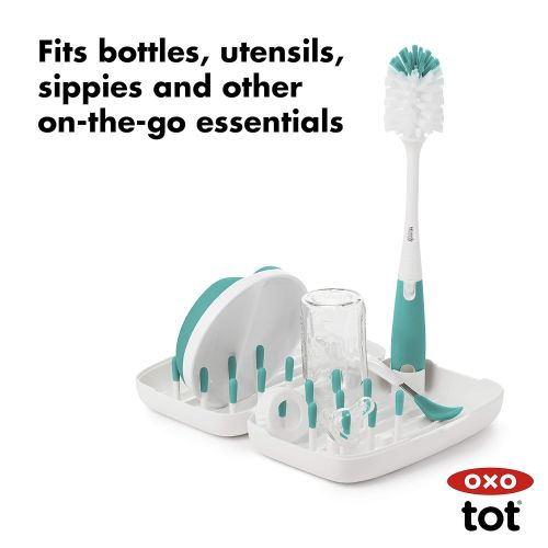 옥소 [아마존베스트]You purchased this item on May 2, 2019. OXO Tot On-The-Go Drying Rack with Bottle Brush, Teal