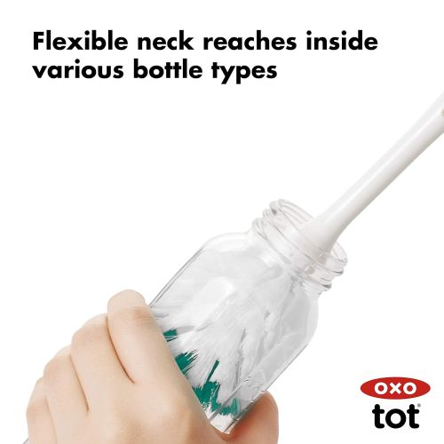 옥소 [아마존베스트]OXO Tot Bottle Brush with Nipple Cleaner, Teal