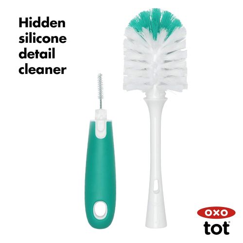 옥소 [아마존베스트]OXO Tot Bottle Brush with Nipple Cleaner, Teal